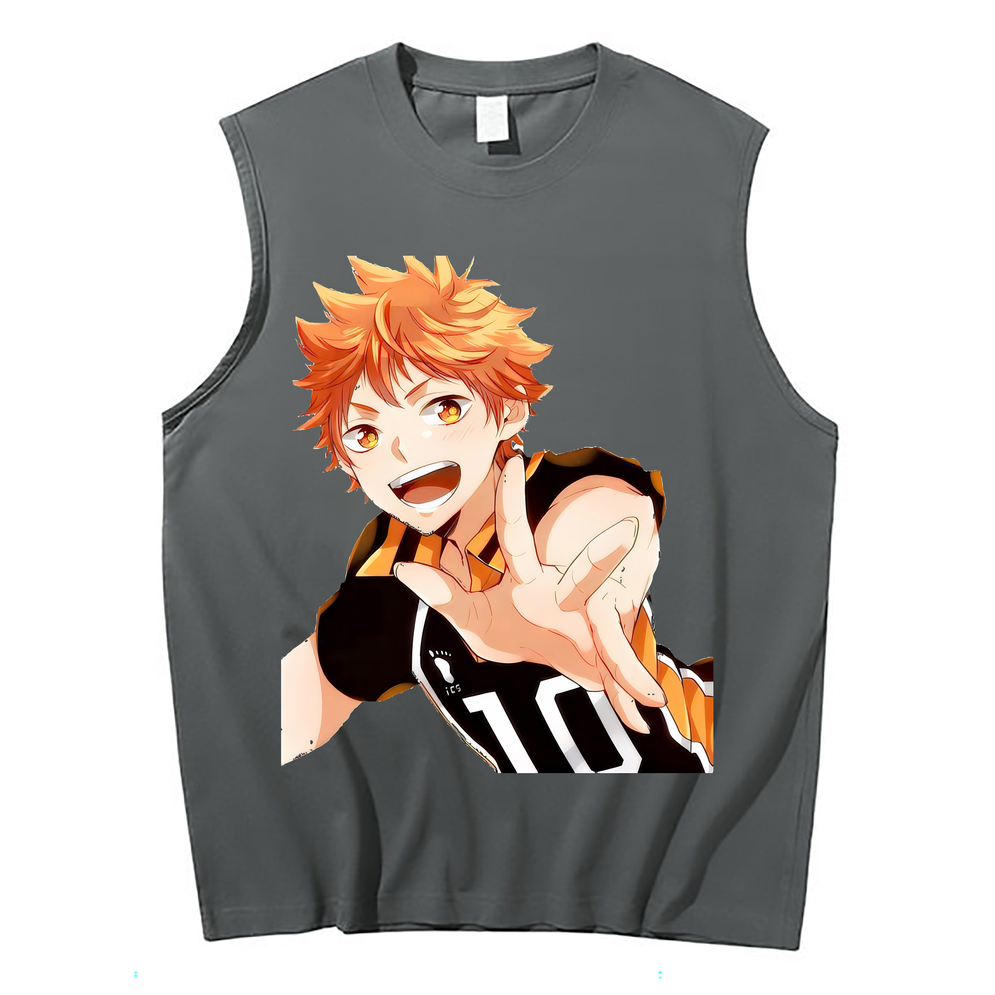 （画像用） ハイキュー!! Haikyu!! コットン100％タンクトップ（フロントプリント）